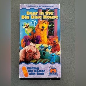 Vintage Bear in the Big Blue House VHS Visiting the Doctor with Bear (Jim Henson